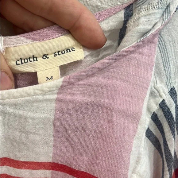 Cloth & Stone Multicolor Plaid Blouse SZ Med - Picture 2 of 5